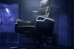 Hãng xe hơi Đức chế tạo ghế văn phòng có động cơ với đèn pha và còi