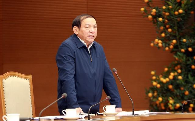 Bộ trưởng Bộ Văn hoá Thể thao và Du lịch Nguyễn Văn Hùng. Ảnh: Đình Nam