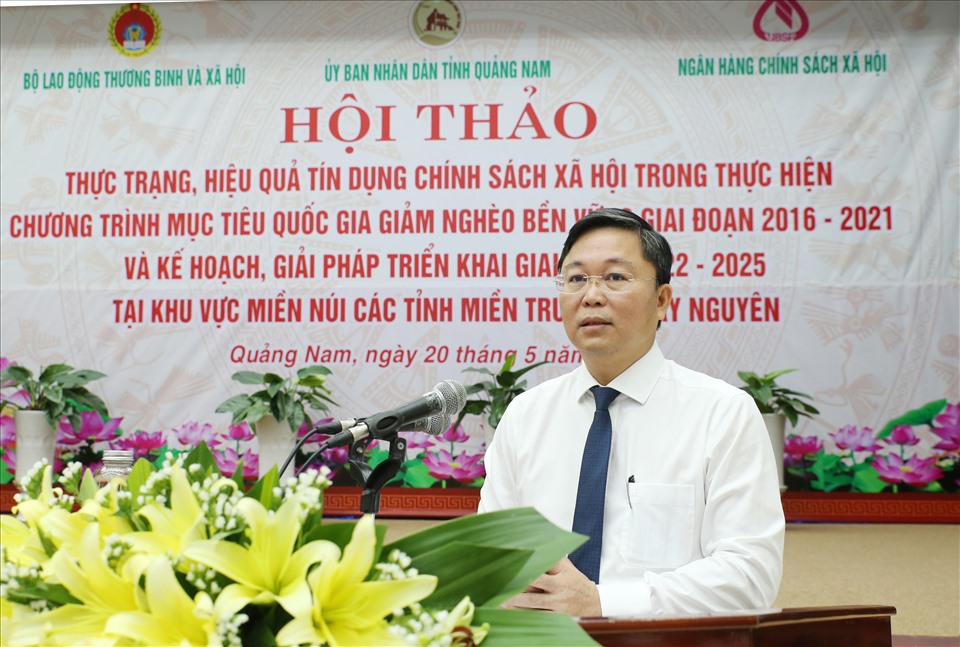 Chủ tịch UBND tỉnh Quảng Nam Lê Trí Thanh nhấn mạnh: Tín dụng chính sách xã hội đã làm thay đổi căn bản nhận thức đồng bào DTTS tại miền núi.